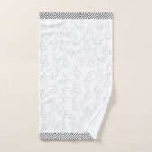 Sneeuwwitte vakantiebomen bad handdoek (Handdoek)