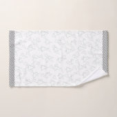 Sneeuwwitte vakantiebomen bad handdoek (Handdoek)