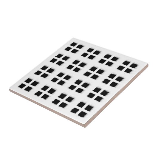 Sneeuwwitte vensterframes met zwart glas paneel on tegeltje (Zijkant)