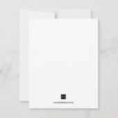 Sneeuwwitwinterblauwe feestdag bedankt je kaart notitiekaartje (Achterkant)