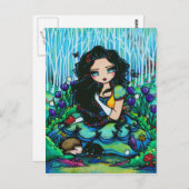 Sneeuwwitwraters Fantasy Fairy Art Briefkaart (Voorkant / Achterkant)
