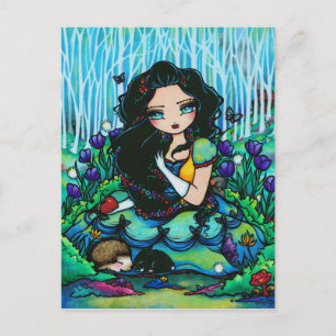 Sneeuwwitwraters Fantasy Fairy Art Briefkaart