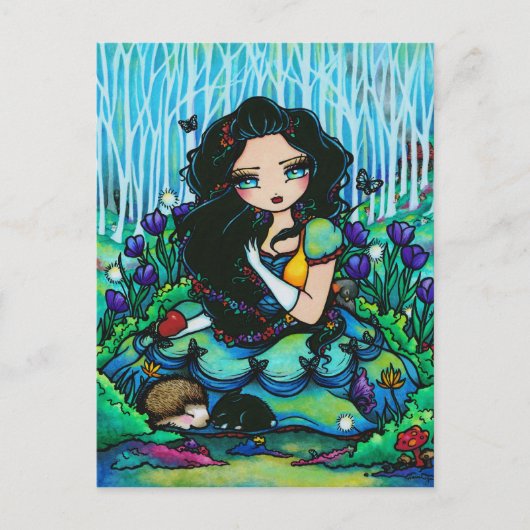Sneeuwwitwraters Fantasy Fairy Art Briefkaart (Voorkant)