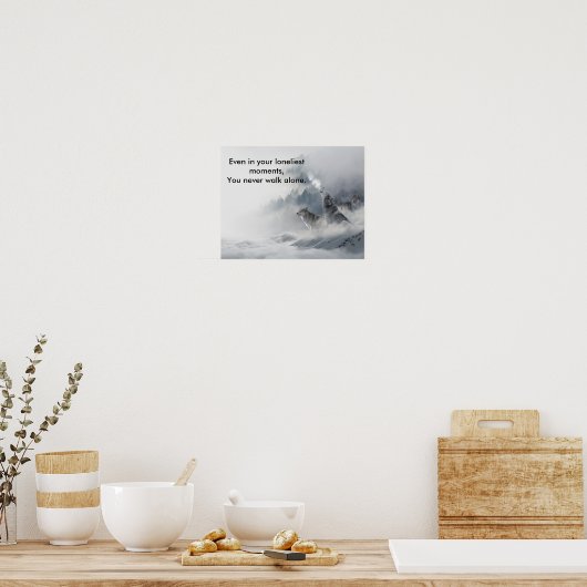 Sneeuwwolf afdrukken poster (Keuken)