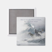 Sneeuwwolfprint Magneet (Voorkant / Achterkant)