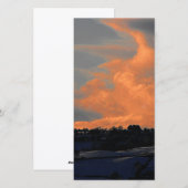 Sneeuwwolk over Newtown-telefoon Feestdagenkaart (Voorkant / Achterkant)