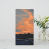 Sneeuwwolk over Newtown-telefoon Feestdagenkaart (Staand voorkant)