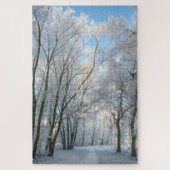 sneeuwwoud Winter, 1014 stukken Jigzaag Puzzle Legpuzzel (Verticaal)