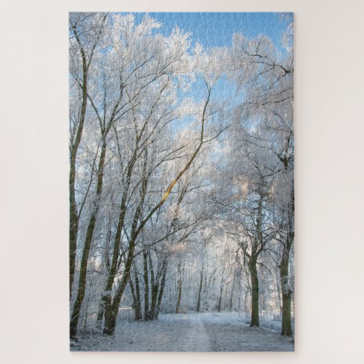 sneeuwwoud Winter, 1014 stukken Jigzaag Puzzle Legpuzzel (Verticaal)