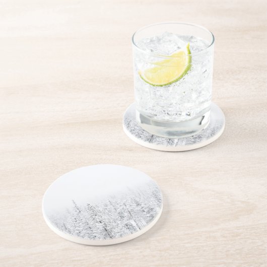 Sneeuwwoud Zandsteen Onderzetter (Zijkant)