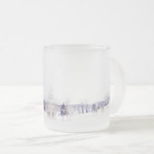 Sneeuwy Winter Landscape Two-Tone Coffee Mok (Voorkant rechts)