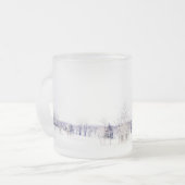 Sneeuwy Winter Landscape Two-Tone Coffee Mok (Voorkant links)