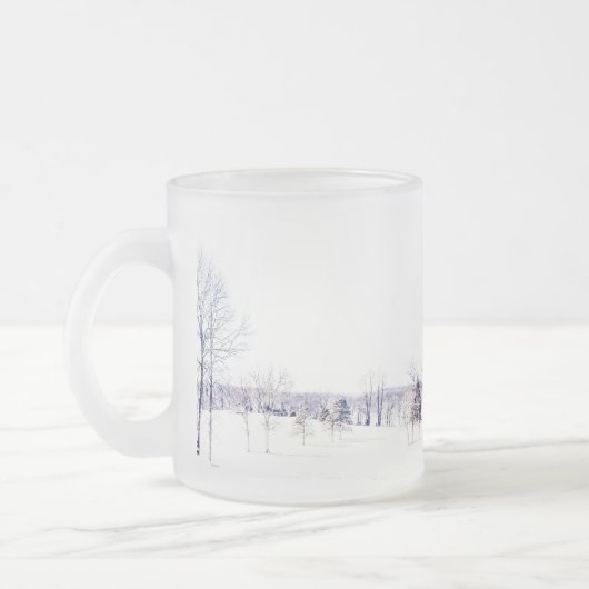 Sneeuwy Winter Landscape Two-Tone Coffee Mok (Links)