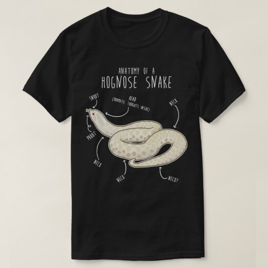 Sneeuwzanganatomie T-shirt (Design voorkant)