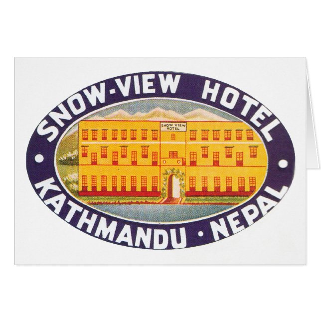 Sneeuwzicht Hotel Kathmandu Nepal (Voorkant Horizontaal)