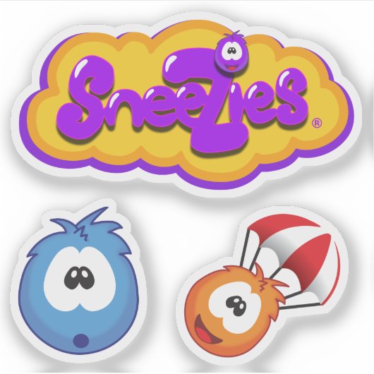 Sneezies Game Logo with Bonus Sneezies Sticker (Voorkant)
