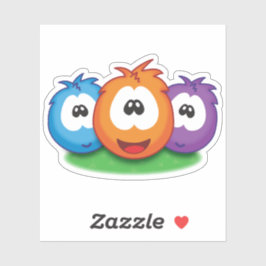 Sneezies! Icoon Stijl Trio Arrangement Sticker