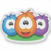 Sneezies! Icoon Stijl Trio Arrangement Sticker (Voorkant)