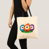 Sneezies Pictogram Stijl Groep Tote Bag (Voorkant (product))