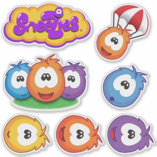 Sneezies Sticker Set (Voorkant)