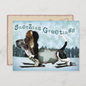 Sneezins Groeten - Kerst briefkaart (Voorkant / Achterkant)