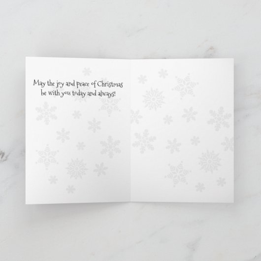 Sneezy de eekhoorn kerst Kaart (Binnen)