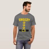 Sneezy Dwarf Halloween Costume Color Matching Bash T-shirt (Voorkant volledig)