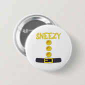 Sneezy Dwarf Halloween Kostuum Kleur Bijpassende S Ronde Button 5,7 Cm (Voorkant /achterkant)