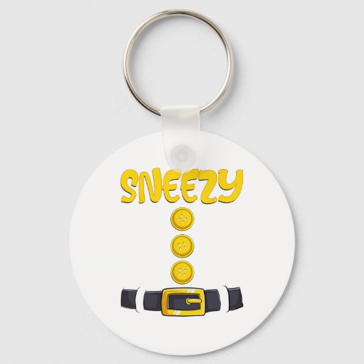 Sneezy Halloween Dwarf Costume Color Matching Sleutelhanger (Voorkant)