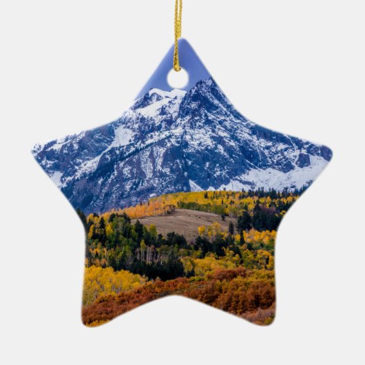 Sneffels Range Herfst Sunrise - Colorado Keramisch Ornament (Voorkant)