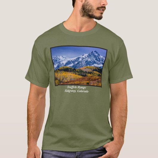 Sneffels Range Herfst Sunrise - Colorado T-shirt (Voorkant)