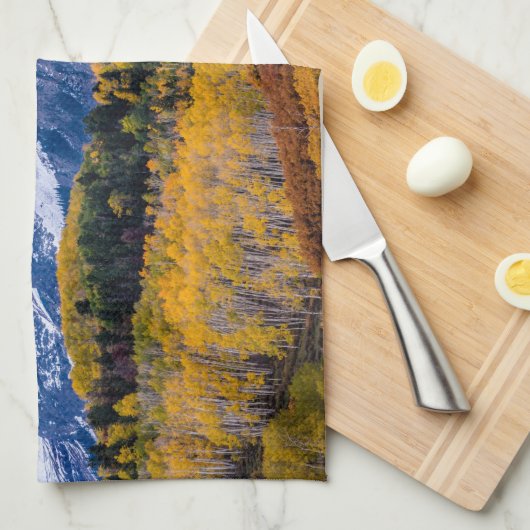 Sneffels Range Herfst Sunrise - Colorado Theedoek (Quarter Fold)