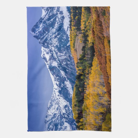 Sneffels Range Herfst Sunrise - Colorado Theedoek (Verticaal)