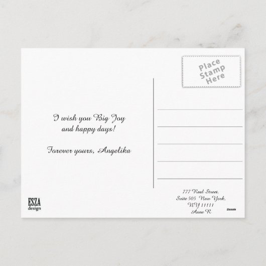 Snegurochka russische illustratie. Snowmaiden Feestdagenkaart (Achterkant)