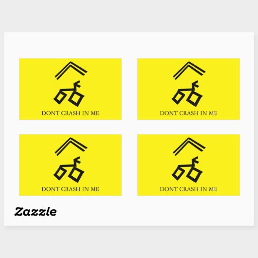 Snek crashen niet in mij sticker (Vel)