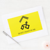 Snek crashen niet in mij sticker (Envelop)