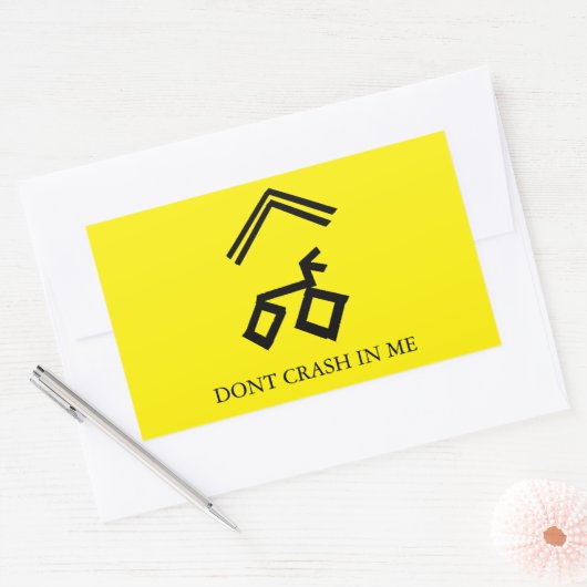 Snek crashen niet in mij sticker (Envelop)