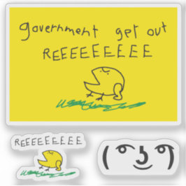 Snekright gadsden vlag parodie meme geen stap op s sticker