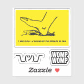 Snekright gadsden vlag parodie memes x6 sticker (Vel)