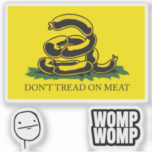 Snekright gadsden vlag parodie memes x6 sticker