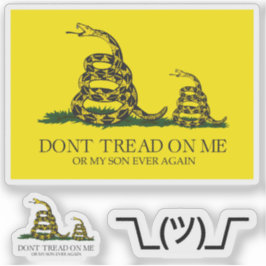 Snekright gadsden vlag parodie memes x6 sticker