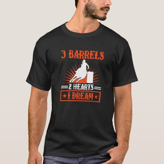 Snel 3 vaten 2 Hart 1 Ziekenpaard R T-shirt (Voorkant)