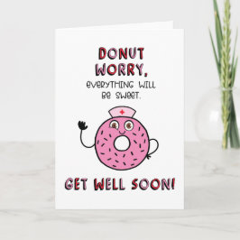 Snel afdrukbare Kaart | Donut Worry