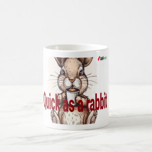 Snel als een Konijn Grappige Koffieliefhebber Koni Koffiemok