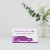 Snel automatisch Visitekaartje, Paars Visitekaartje (Staand voorkant)