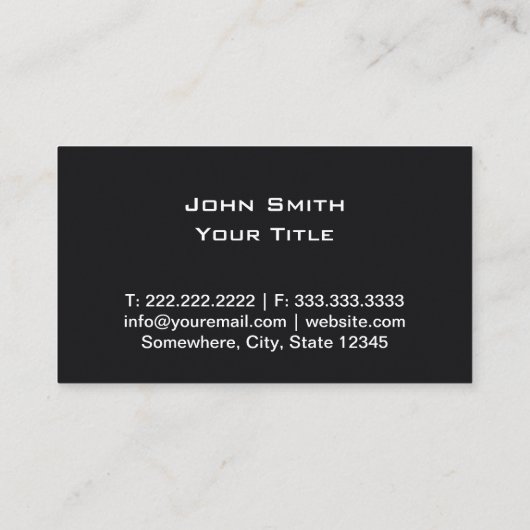 Snel autoprofiel Visitekaartjes (Achterkant)