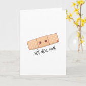 Snel 'Band-aid Kaart' Kaart (Gele Bloem)