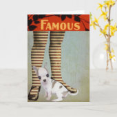 Snel, beroemde Legs Digital Art Kaart (Gele Bloem)