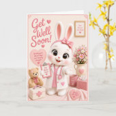 Snel Beter Dr. Mochi van de Baby Bun Buns Kaart (Gele Bloem)