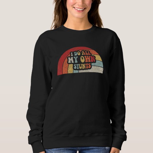 Snel Beter Geschenk Retro Gebroken Arm Blessure Be Trui (Voorkant)